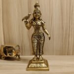 Brass Meenakshi Amman Statue 10 Inch