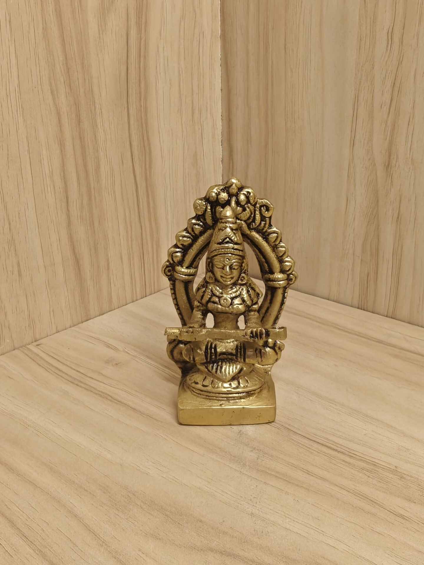 A P W -240g H-3.3 in L-2in B-1.2in Premium Brass Annapoorani Idol 3.3 Inch - Image 1