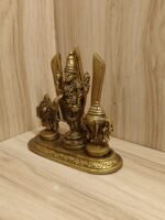 Brass Shankh Chakranamah Balaji Statue 3.5 Inch - Image 3