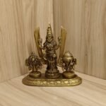 Brass Shankh Chakranamah Balaji Statue 3.5 Inch