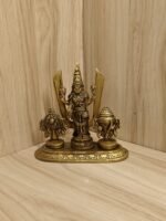 Brass Shankh Chakranamah Balaji Statue 3.5 Inch