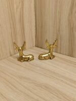 Miniature Brass Deer Statue - Image 3