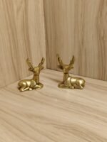 Miniature Brass Deer Statue