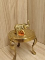 Premium Brass Elephant Statue 1.5 Inch - Image 3
