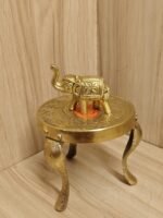 Premium Brass Elephant Statue 1.5 Inch