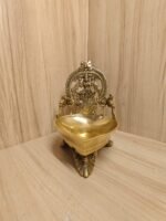 Premium Brass Gaja Lakshmi Vilakku 9 Inch