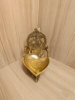 Premium Brass Gaja Lakshmi Vilakku 9 Inch - Image 4