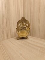 Premium Brass Gaja Lakshmi Vilakku 9 Inch - Image 3