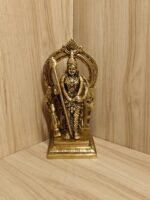 Brass Thiruvachi Murugan Statue 8.5 Inch