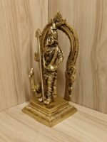 Brass Thiruvachi Murugan Statue 8.5 Inch - Image 5