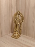Brass Thiruvachi Murugan Statue 11.5 Inch - Image 3