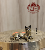 Miniature Brass Cat Figurine 0.5 Inch - Image 2