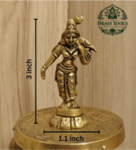 Brass Andal Idol 3 Inch