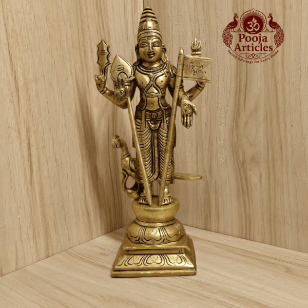 Brass Murugan Idol 10 Inch