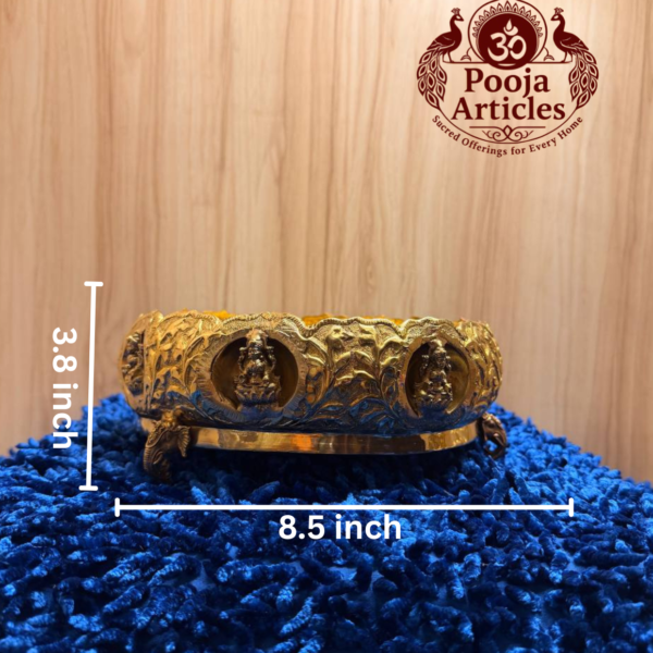 Brass Ashtalakshmi Uruli 8.5 Inch