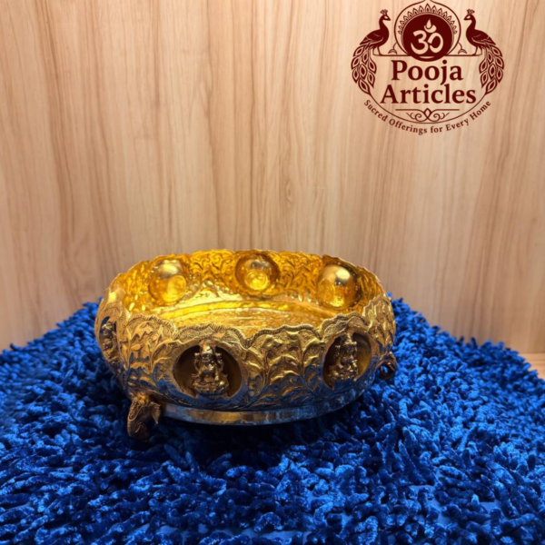 Brass Ashtalakshmi Uruli 8.5 Inch