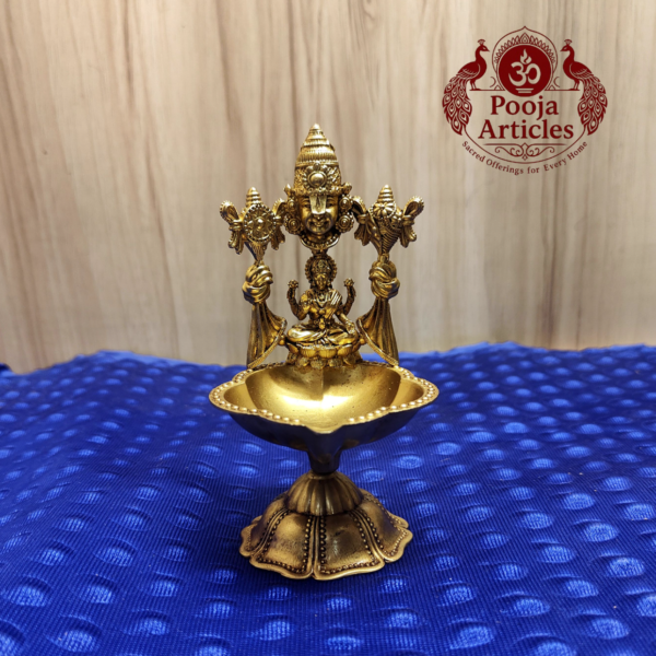 Brass Balaji Gajalakshmi Diya 5.8 Inch