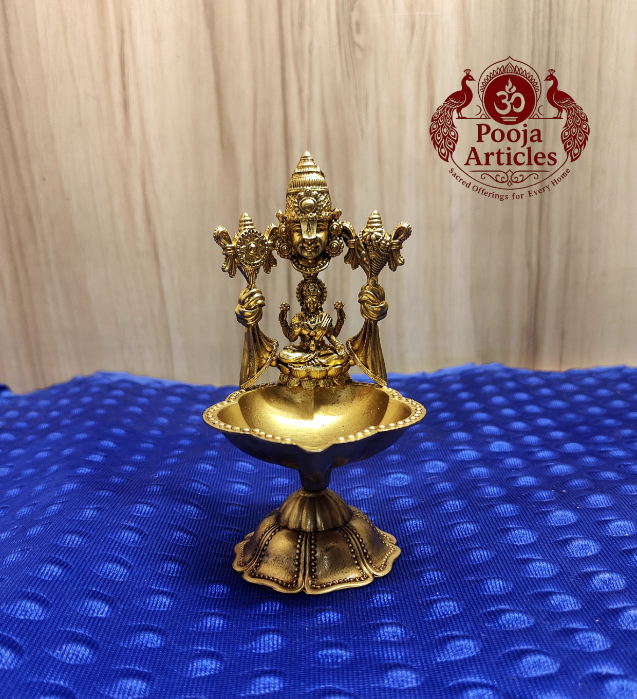 Brass Balaji Gajalakshmi Diya 5.8 Inch Brass Balaji Gajalakshmi Diya 5.8 Inch