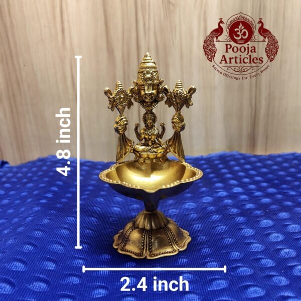 Brass Balaji Gajalakshmi Diya 5.8 Inch