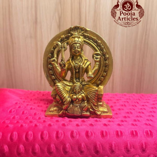 Brass Bhagavathi Statue 5.3 Inch