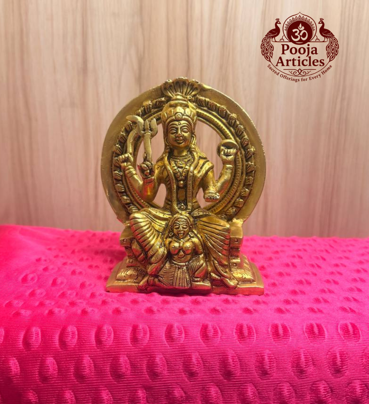 Brass Bhagavathi Statue 5.3 Inch Brass Bhagavathi Statue 5.3 Inch