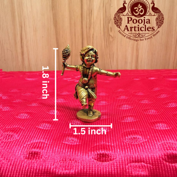 Brass Dancing Lord Murugan 1.8 Inch
