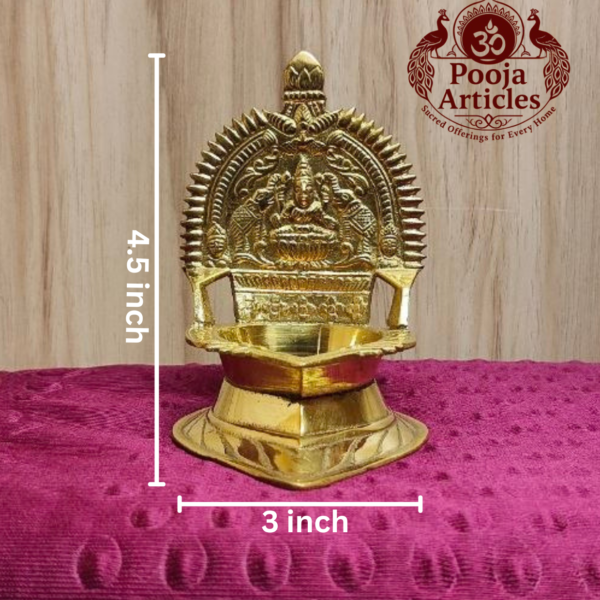 Brass Kamatchi Amman Vilakku 4.5 Inch
