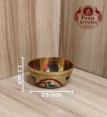 Brass Meenakari Diya Bowl 2.6 Inch