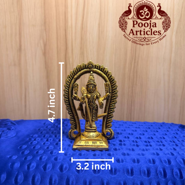Brass Murugan Idol 4.7 Inch