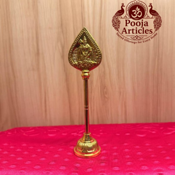 Brass Murugan Vel Stand 6.5 Inch
