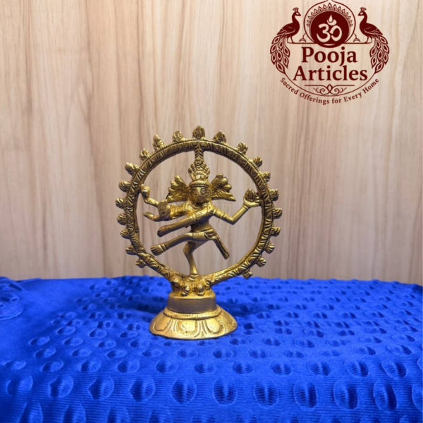 Brass Natraj Statue 4.7 Inch