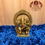 Brass Uchishta Ganesh Statue 5.5 Inch
