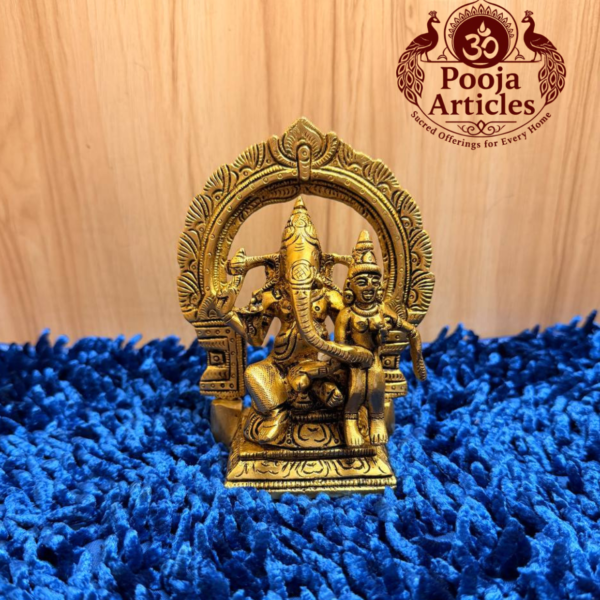 Brass Uchishta Ganesh Statue 5.5 Inch