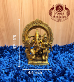 Brass Uchishta Ganesh Statue 5.5 Inch