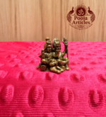 Miniature Brass Shiva Parvathi Statue 1 Inch