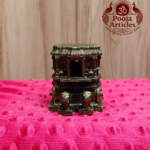 Premium Brass Hampi Stone Chariot Miniature 2.2 Inch
