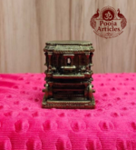 Premium Brass Hampi Stone Chariot Miniature 2.2 Inch