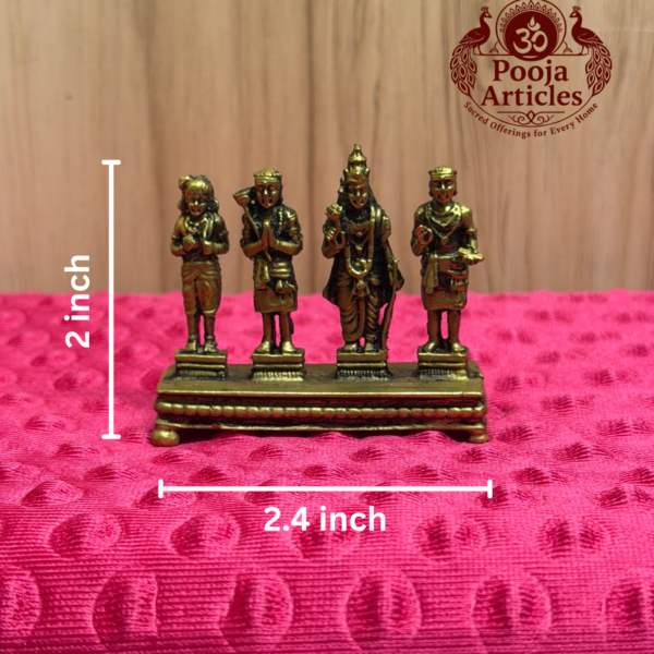 Premium Brass Nalvar Statue 2 Inch