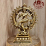 Premium Brass Nataraja Lord Shiva Statue 5.8 Inch