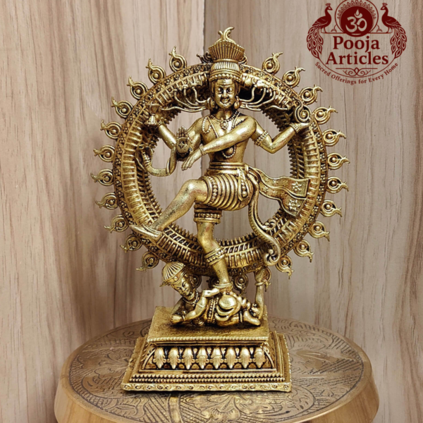 Premium Brass Nataraja Lord Shiva Statue 5.8 Inch