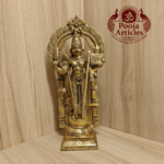 Brass Thiruvachi Murugan Statue 11.5 Inch
