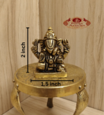 Brass Dagdusheth Ganesha Idol 2 Inch - Image 2