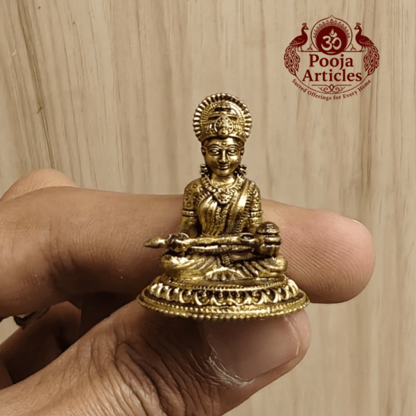 Brass Annapurna Devi Idol 1.2 Inch