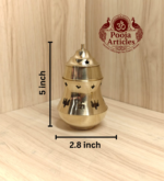 Brass Aroma Incense Camphor Lamp 5 Inch - Image 2
