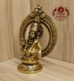 Brass Frame Ayyappan Statue 4.8 Inch - Image 4
