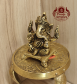 Brass Ganesh Statue 2.2 Inch - Image 4
