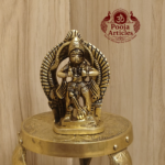 Brass Hanuman Opening Heart Figurine 2.6 Inch