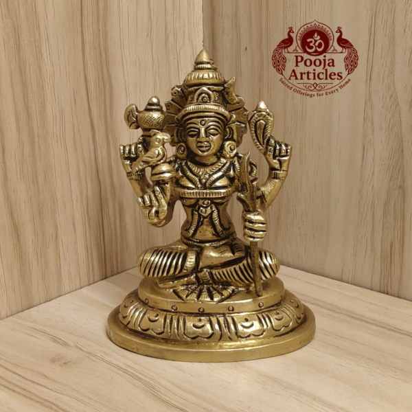 Brass Kamakshi Amman Statue 4 Inch
