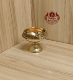 Brass Kubera Deepak Diya on Stand 2 Inch - Image 3
