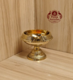Brass Kubera Diya With Stand 2.2 Inch - Image 5